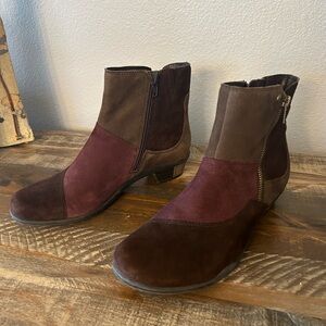 Earth Orion Bark Multi Suede Bootie Size 8B